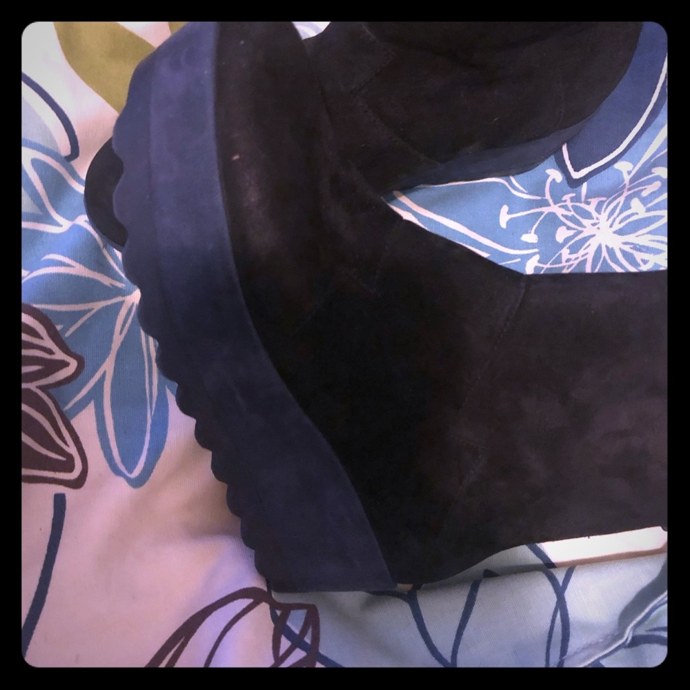 Barely worn black suede blue bottom Camper size 36 - Picture 1 of 5